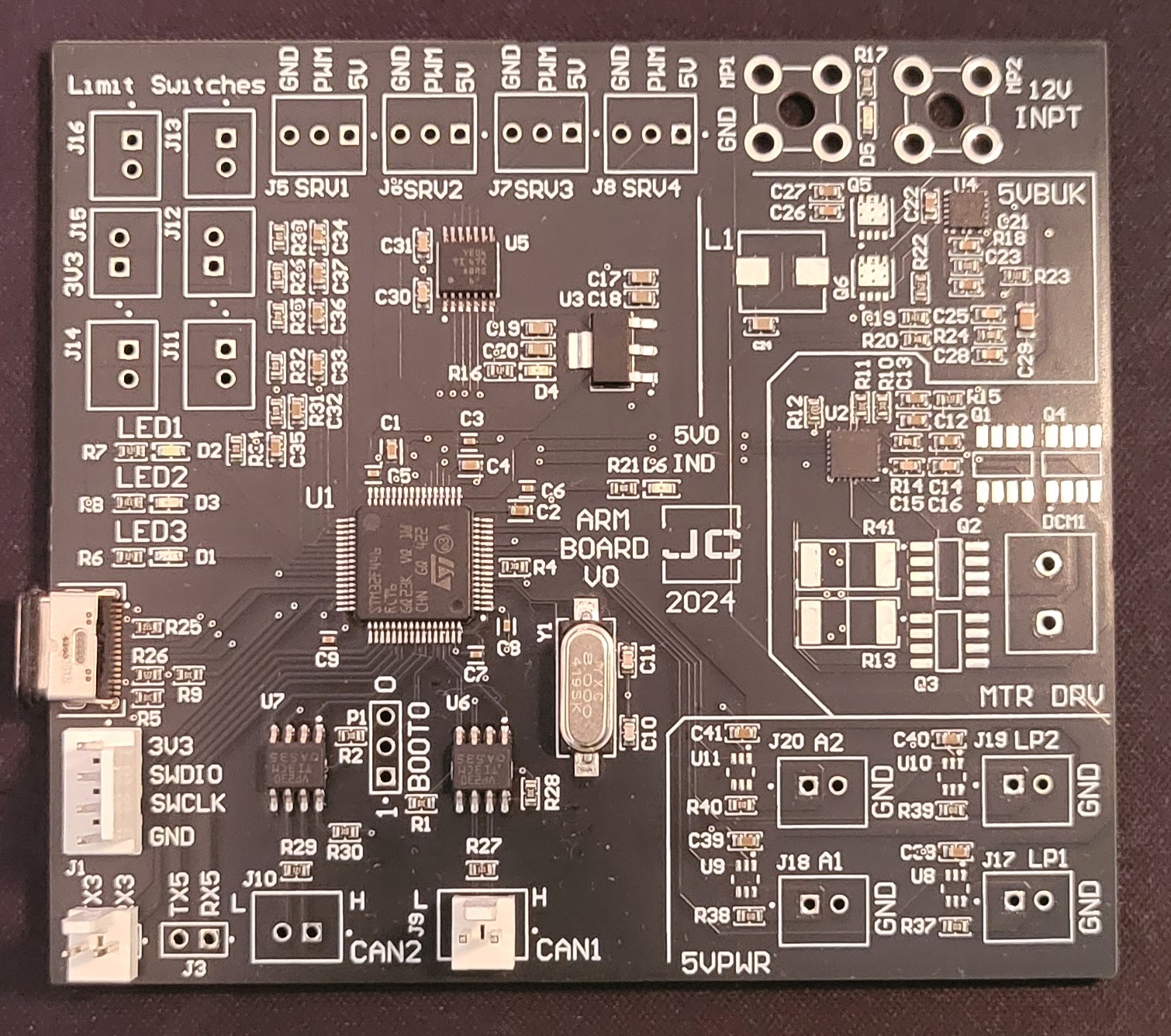 Queen's Space Engineering Team Arm Control Board